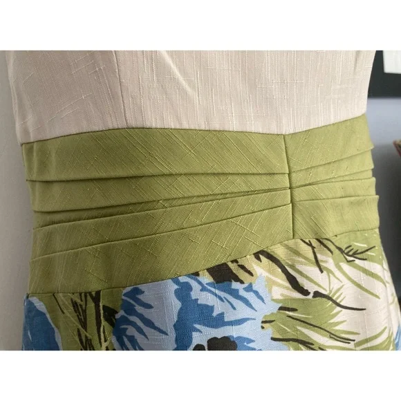 Ann Taylor Silk Floral Midi Dress NWOT Size 2 Petite - Picture 6 of 16